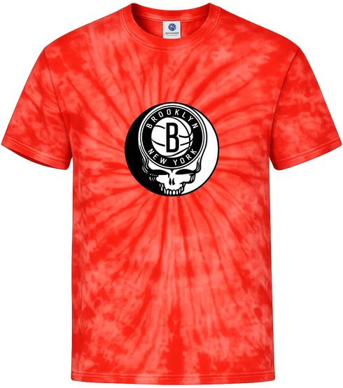 Brooklyn Nets Stealie Tie-Dye T-Shirt