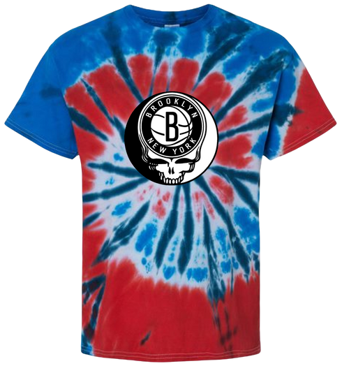 Brooklyn Nets Stealie Tie-Dye T-Shirt