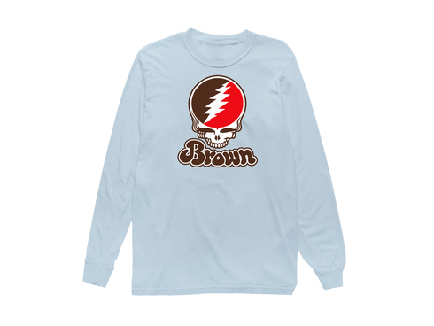 Brown Stealie Premium Unisex Long-Sleeve — Design: Brown University — Chambray