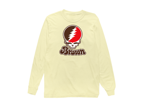 Brown Stealie Premium Unisex Long-Sleeve — Design: Brown University — Butter