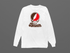 Brown Stealie Premium Unisex Long-Sleeve — Design: Brown University — White