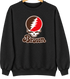 Brown Stealie Premium Unisex Crewneck — Design: Brown University — Black