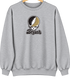 Bryant Stealie Premium Unisex Crewneck — Design: Bryant University — Sport Grey