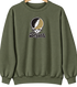 Bryant Stealie Premium Unisex Crewneck — Design: Bryant University — Military Green