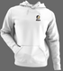 Bryant Stealie Premium Unisex Hoodie — Design: Bryant University — White/Grey