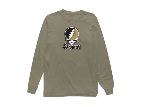 Bryant Stealie Premium Unisex Long-Sleeve — Design: Bryant University — Sandstone