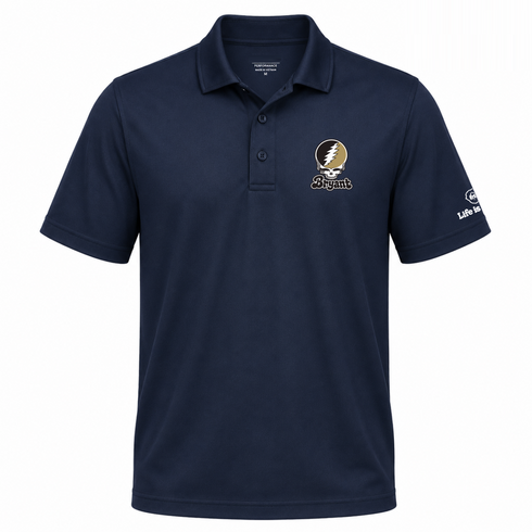 Bryant Stealie Premium Unisex Polo — Design: Bryant University — Navy