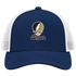 Bryant Stealie Premium Unisex Trucker Cap — Design: Bryant University — Navy/White