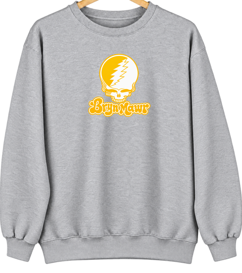 Bryn Mawr Stealie Premium Unisex Crewneck — Design: Bryn Mawr College — Sport Grey