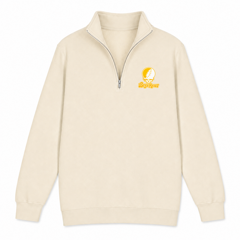 Bryn Mawr Stealie Premium Unisex Quarter-Zip — Design: Bryn Mawr College — Sand