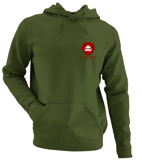 Alabama Jerry - Life is dead.® - Premium Grateful Dead Left Chest Hoodie - Military Green