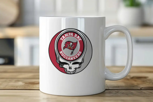 Grateful Dead - Tampa Bay Bucaneers Stealie 15 Ounce Coffee Mug - StealieShop