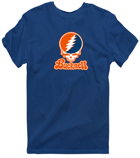 Bucknell Stealie Premium Unisex T-Shirt — Design: Bucknell University — Navy