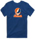 Bucknell Stealie Premium Unisex T-Shirt — Design: Bucknell University — Navy