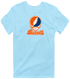 Bucknell Stealie Premium Unisex T-Shirt — Design: Bucknell University — Light Blue