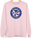 Buffalo Football Dancing Bear Premium Crewneck — Buffalo Bills — Light Pink
