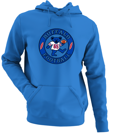 Buffalo Football Dancing Bear Premium Hoodie — Buffalo Bills — Royal