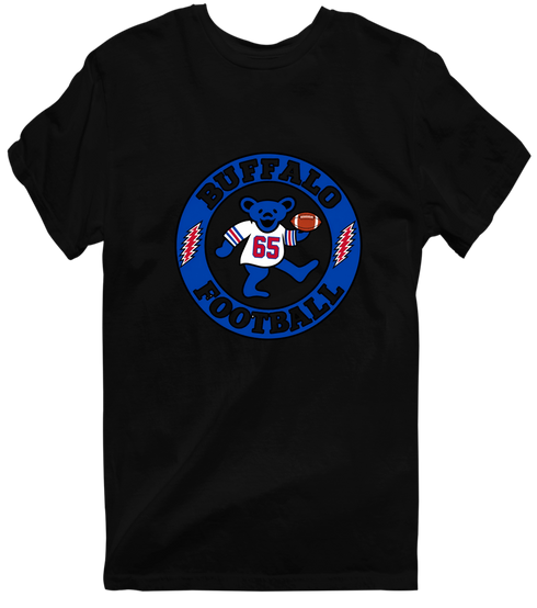 Buffalo Football Dancing Bear Premium T-Shirt — Buffalo Bills — Black