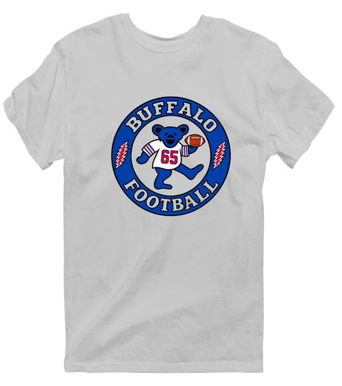 Buffalo Football Dancing Bear Premium T-Shirt — Buffalo Bills — Sport Grey