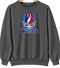 Buffalo Helmet Stealie Premium Unisex Crewneck — Buffalo Bills — Dark Heather