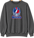 Buffalo Helmet Stealie Premium Unisex Crewneck — Buffalo Bills — Dark Heather
