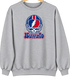 Buffalo Helmet Stealie Premium Unisex Crewneck — Buffalo Bills — Sport Grey