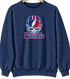 Buffalo Helmet Stealie Premium Unisex Crewneck — Buffalo Bills — Navy