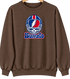 Buffalo Helmet Stealie Premium Unisex Crewneck — Buffalo Bills — Brown
