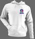 Buffalo Helmet Stealie Premium Unisex Hoodie — Buffalo Bills — White/Grey