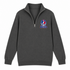 Buffalo Helmet Stealie Premium Unisex Quarter-Zip — Buffalo Bills — Charcoal