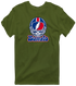 Buffalo Helmet Stealie Premium Unisex T-Shirt — Buffalo Bills — Military Green