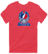 Buffalo Helmet Stealie Premium Unisex T-Shirt — Buffalo Bills — Heather Red