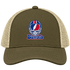 Buffalo Helmet Stealie Premium Unisex Trucker Cap — Buffalo Bills — Moss/Khaki
