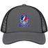 Buffalo Helmet Stealie Premium Unisex Trucker Cap — Buffalo Bills — Charcoal/Black