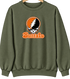 Buffalo Stealie Premium Unisex Crewneck — Design: Buffalo State College — Military Green
