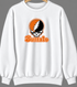 Buffalo Stealie Premium Unisex Crewneck — Design: Buffalo State College — White