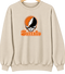 Buffalo Stealie Premium Unisex Crewneck — Design: Buffalo State College — Sand