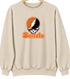Buffalo Stealie Premium Unisex Crewneck — Design: Buffalo State College — Sand