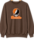 Buffalo Stealie Premium Unisex Crewneck — Design: Buffalo State College — Brown