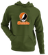 Buffalo Stealie Premium Unisex Hoodie — Design: Buffalo State College — Military Green