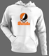 Buffalo Stealie Premium Unisex Hoodie — Design: Buffalo State College — White/Grey