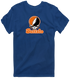 Buffalo Stealie Premium Unisex T-Shirt — Design: Buffalo State College — Navy