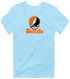 Buffalo Stealie Premium Unisex T-Shirt — Design: Buffalo State College — Light Blue