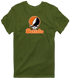 Buffalo Stealie Premium Unisex T-Shirt — Design: Buffalo State College — Military Green