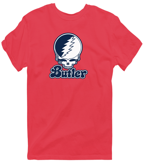 Butler Stealie Premium Unisex T-Shirt — Heather Red