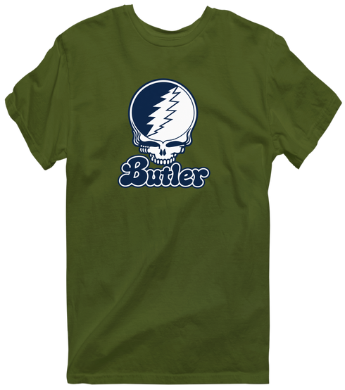 Butler Stealie Premium Unisex T-Shirt — Military Green