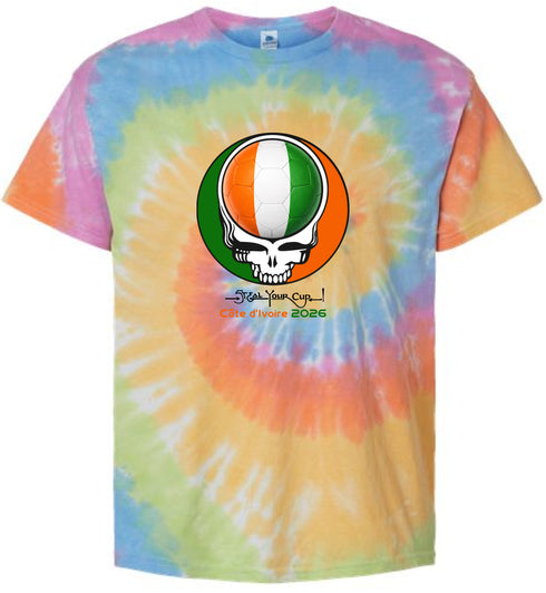 Côte d’Ivoire FIFA World Cup Stealie Tie-Dye T-Shirt