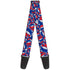 Grateful Dead - Guitar Strap - Steal Your Face Stacked Red White Blue - StealieShop