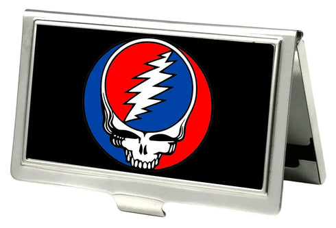 Grateful Dead - Business Card Holder - SMALL - Steal Your Face FCG Black Color - StealieShop