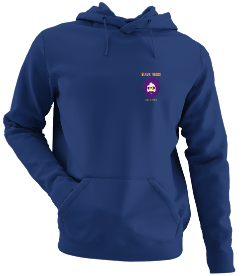 LSU Jerry - Life is dead.® - Premium Grateful Dead Left Chest Hoodie - Navy - 2